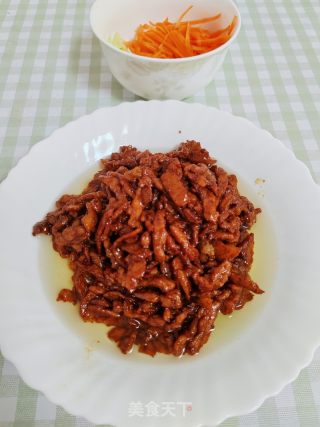 京酱肉丝的做法步骤：8