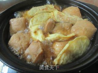 蛋饺油豆腐排骨煲的做法步骤：12