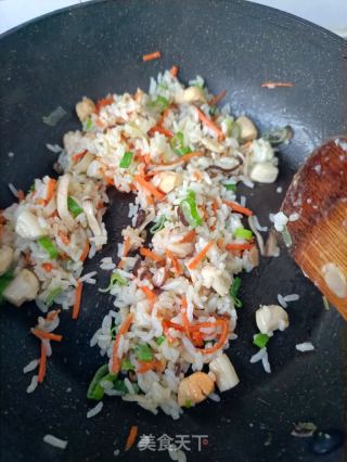 鲜贝炒饭的做法步骤：10