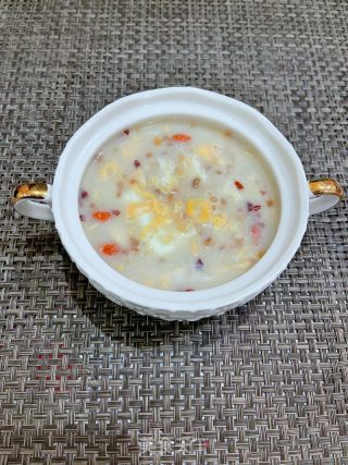 鸡蛋燕麦汤的做法步骤：10