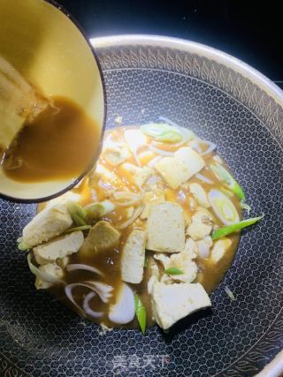 大葱烧豆腐的做法步骤：7