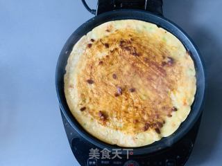 鸡蛋蔬菜饼的做法步骤：7