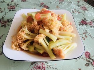 西红柿炒菜花的做法步骤：9