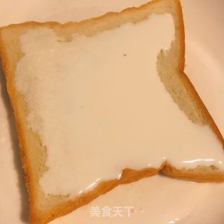 爆浆西多士的做法步骤：2