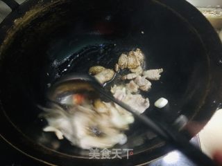 有机菜花炒肉片的做法步骤：4