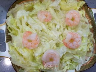 虾仁海参拌西生菜的做法步骤：7