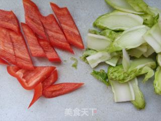 虾仁炒儿菜的做法步骤：2