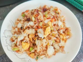 五彩炒饭的做法步骤：12