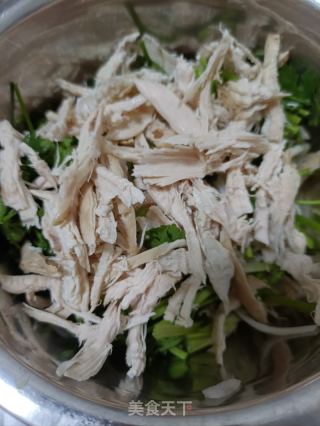 白菜粉皮拌鸡的做法步骤：5