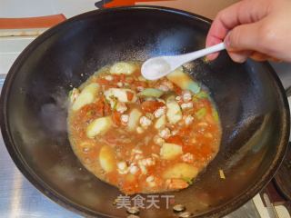 番茄虾仁疙瘩汤的做法步骤：17