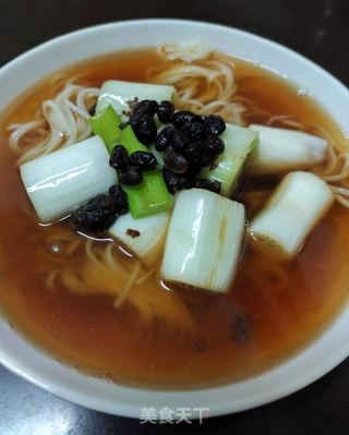 葱白豆豉汤面的做法步骤：9