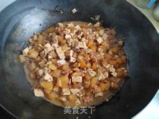 肉末烧萝卜豆腐的做法步骤：9