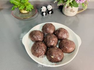 红豆糯米团子的做法步骤：8