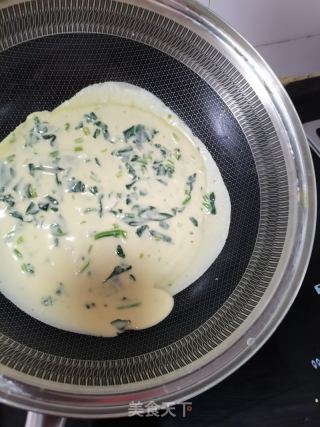 菠菜鸡蛋饼的做法步骤：5