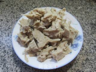肉片青椒炒烤麸的做法步骤：2