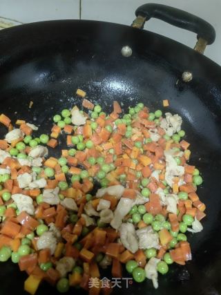 鸡肉蔬菜丁的做法步骤：10