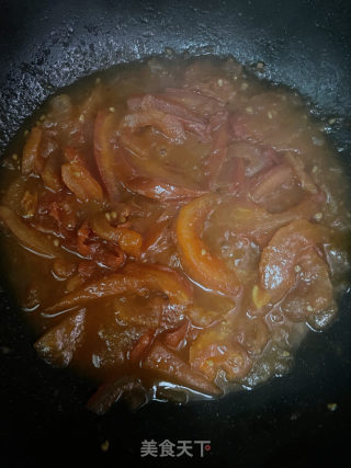 番茄炒牛肉的做法步骤：6