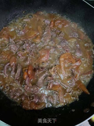 番茄炒牛肉的做法步骤：8