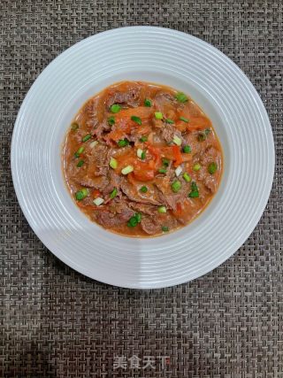 番茄炒牛肉的做法步骤：10