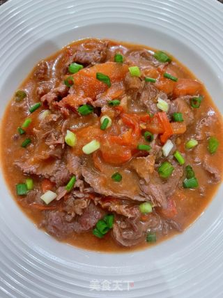 番茄炒牛肉的做法步骤：12