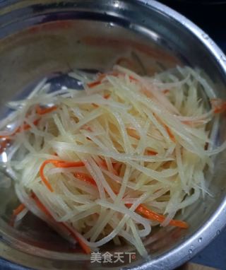 海米呛拌土豆丝的做法步骤：7