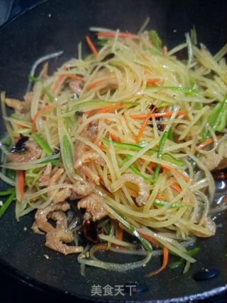 海米呛拌土豆丝的做法步骤：21