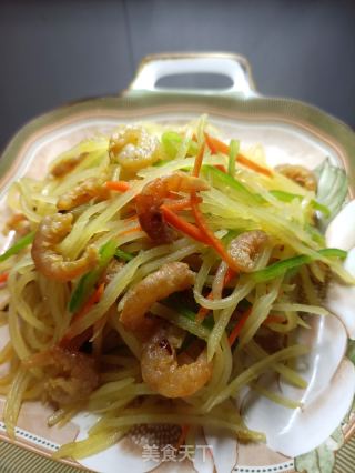 海米呛拌土豆丝的做法步骤：22