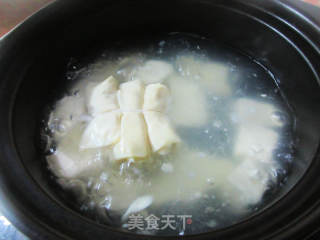 肉面结豆腐汤的做法步骤：4