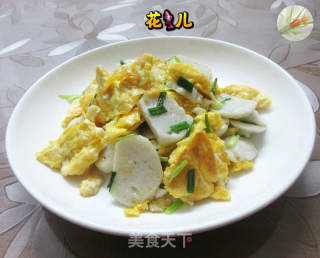 墨鱼丸炒鸡蛋的做法