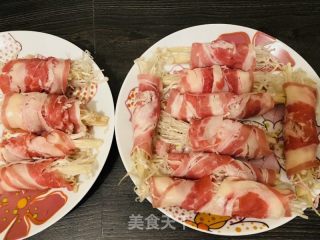 金针菇肥牛卷的做法步骤：1
