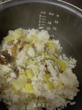 腊肉青笋焖饭的做法步骤：8