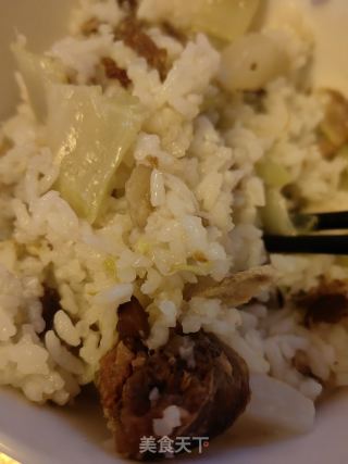 腊肉青笋焖饭的做法步骤：9