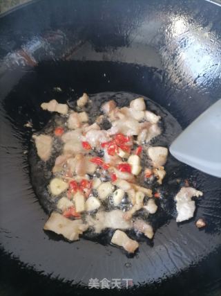 炒花菜的做法步骤：2