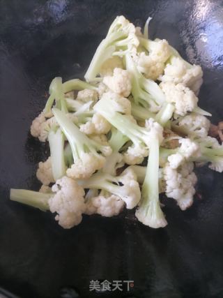 炒花菜的做法步骤：4