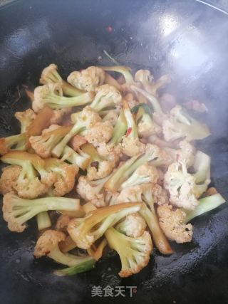 炒花菜的做法步骤：6
