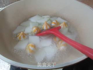青菜鱼籽包煮冬瓜的做法步骤：7