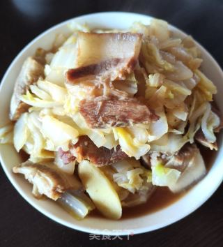 肉片焖白菜的做法步骤：6