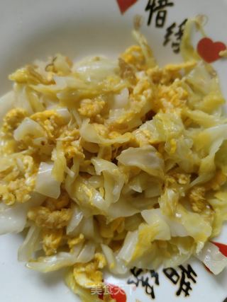 鸡蛋清炒白菜的做法步骤：7