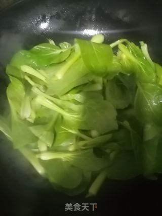 猪油炒青菜的做法步骤：4