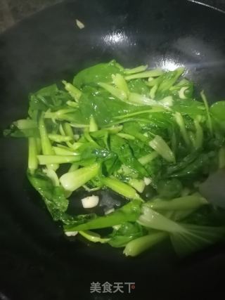 猪油炒青菜的做法步骤：5