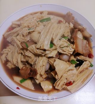 腐竹烧肉的做法步骤：7
