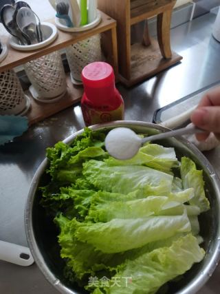 蚝油生菜的做法步骤：2
