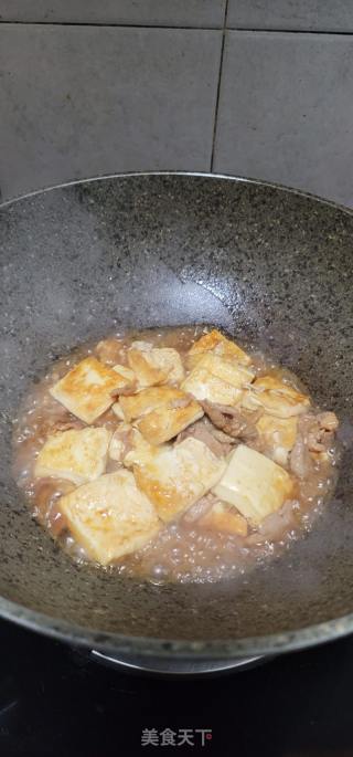 豆腐烧肉的做法步骤：9