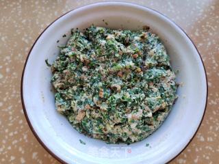 香菇荠菜鲜肉饺的做法步骤：6
