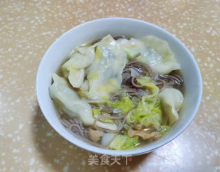 荠菜饺子荞麦面的做法步骤：8