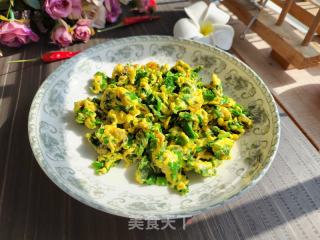 香葱炒蛋的做法步骤：6