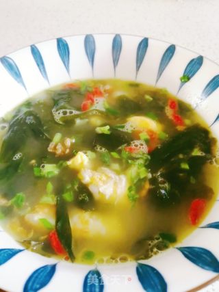 裙带菜鸡蛋汤的做法步骤：5