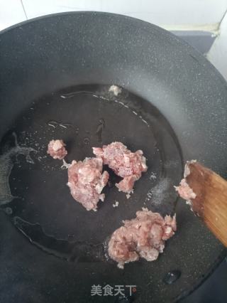 肉末炒茼蒿的做法步骤：4
