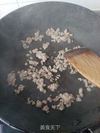 肉末炒茼蒿的做法步骤：5
