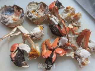 咸蛋黄毛蟹的做法步骤：7